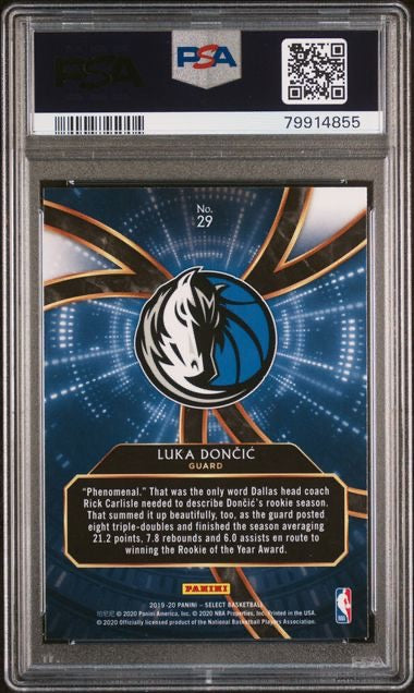 2019 Panini Select #29 Luka Doncic Phenomenon PSA 9