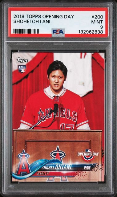 2018 Topps Opening Day Shohei Ohtani Rookie RC PSA 9