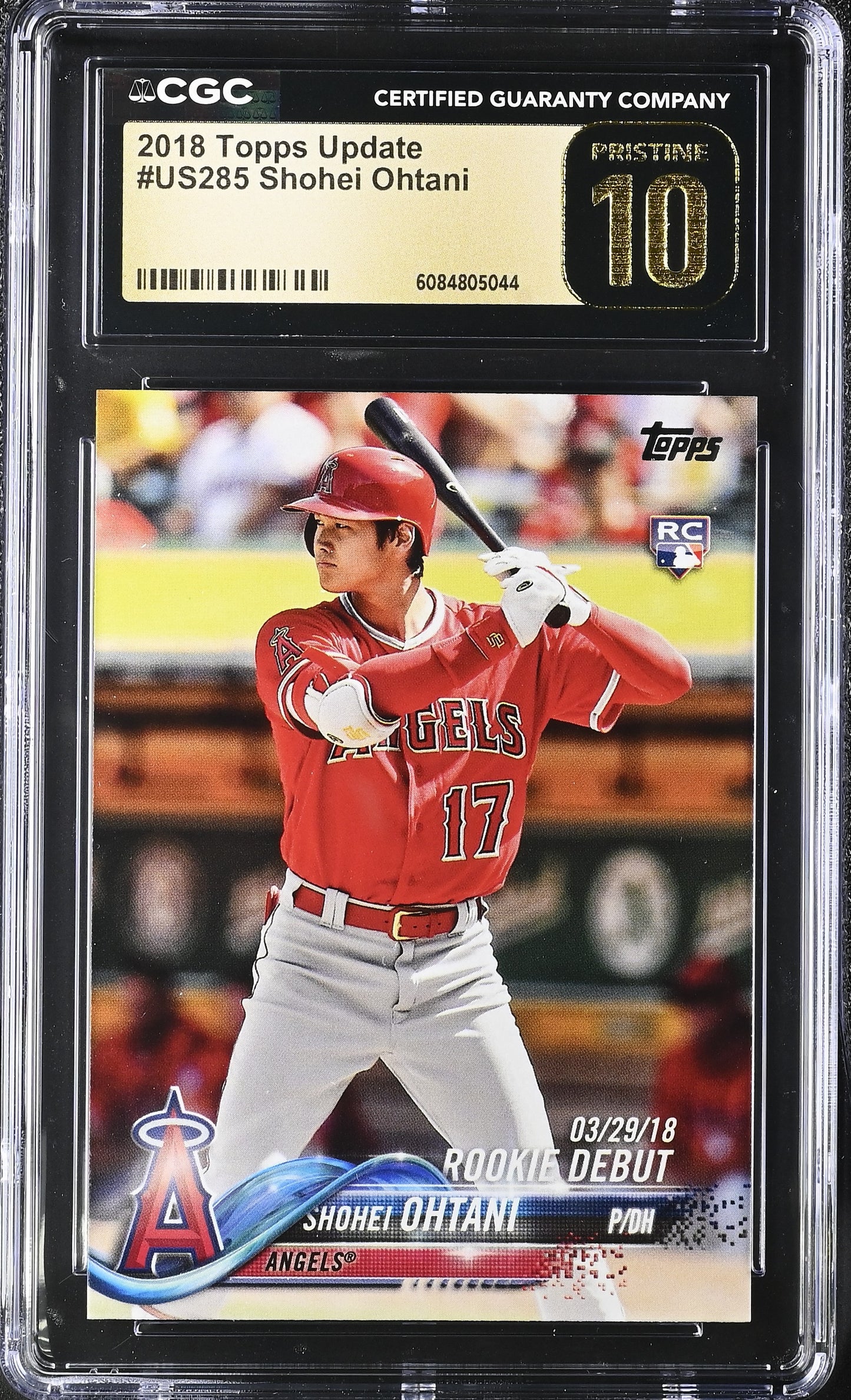 2018 Topps Update #US285 Shohei Ohtani CGC Pristine 10