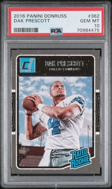 2016 Panini Donruss #362 Dak Prescott Rookie RC PSA 10