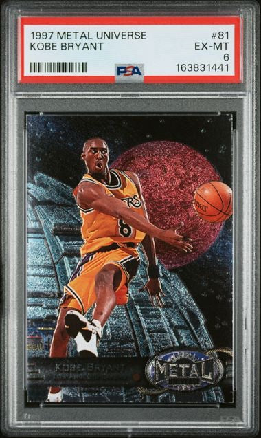 1997 Metal Universe #81 Kobe Bryant PSA 6
