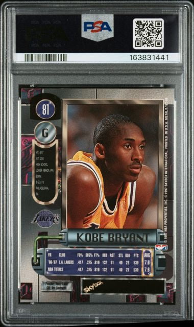 1997 Metal Universe #81 Kobe Bryant PSA 6
