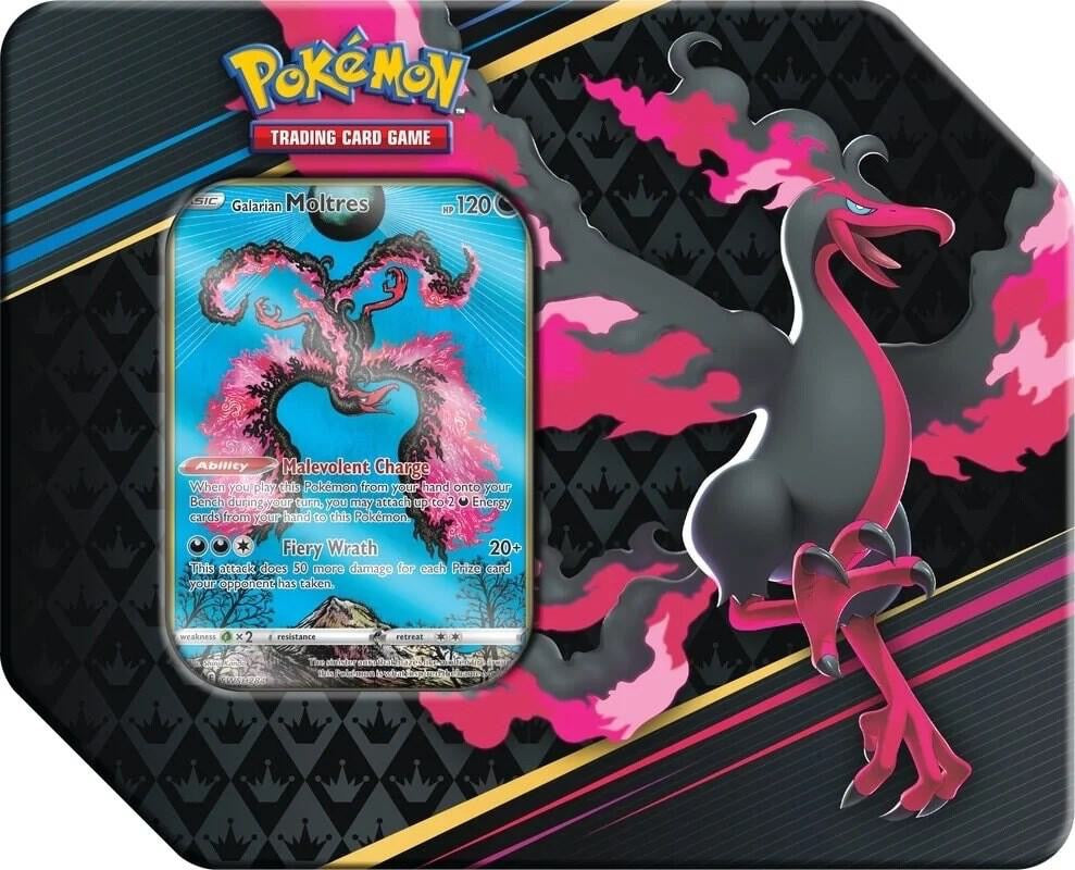 2023 Pokemon Crown Zenith Tin [Galarian Moltres]