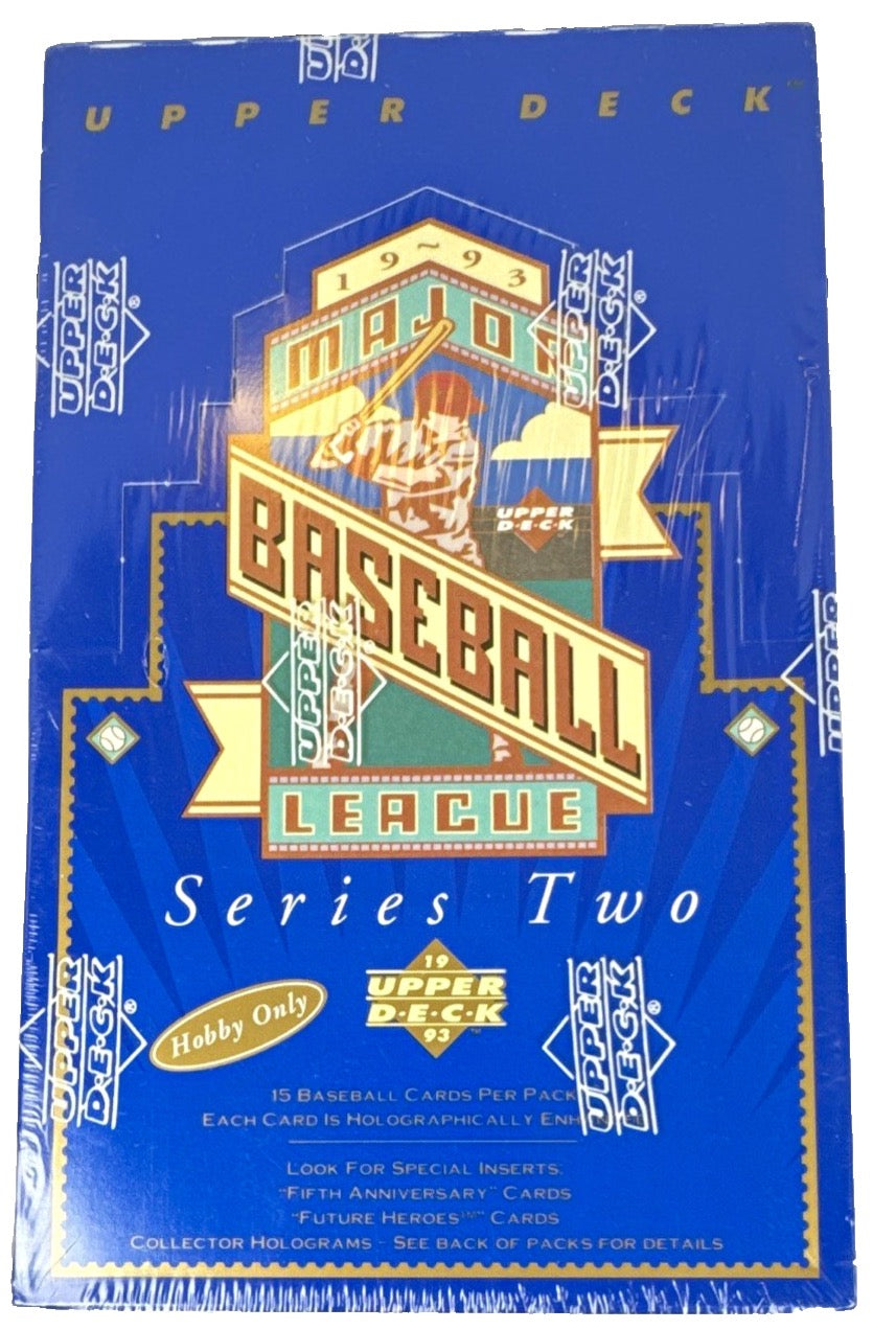 1993 Upper Deck MLB Baseball Series Two Factory Sealed Box 36 Pks
