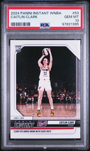 2024 Panini Instant WNBA #53 Caitlin Clark Rookie RC PSA 10