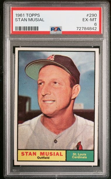 1961 Topps #290 Stan Musial PSA 6