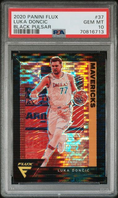 2020 Panini Flux #37 Luka Doncic Black Pulsar PSA 10