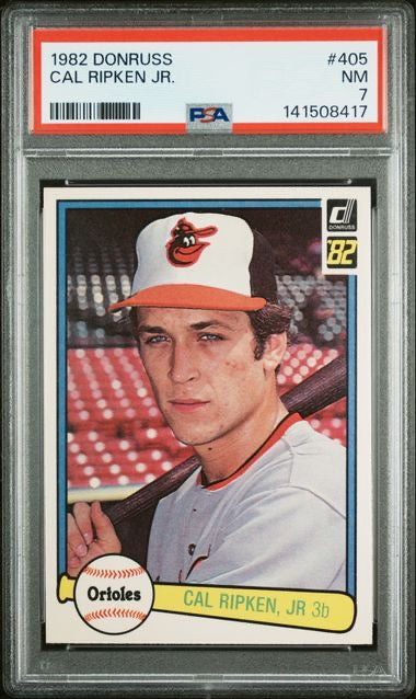1982 Donruss #405 Cal Ripken Rookie RC PSA 7