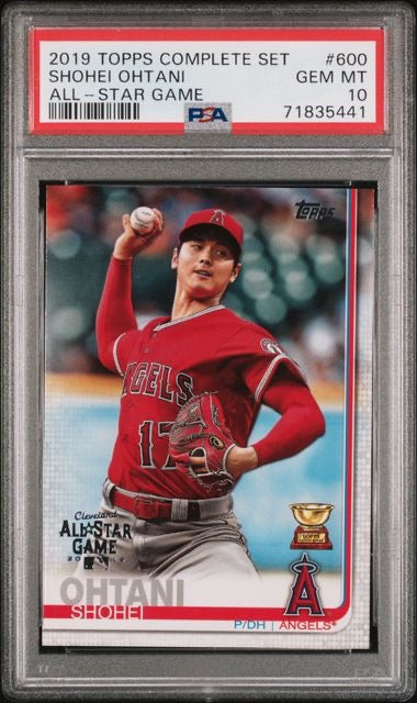 2019 Topps Complete Set #600 Shohei Ohtani All-Star Game PSA 10