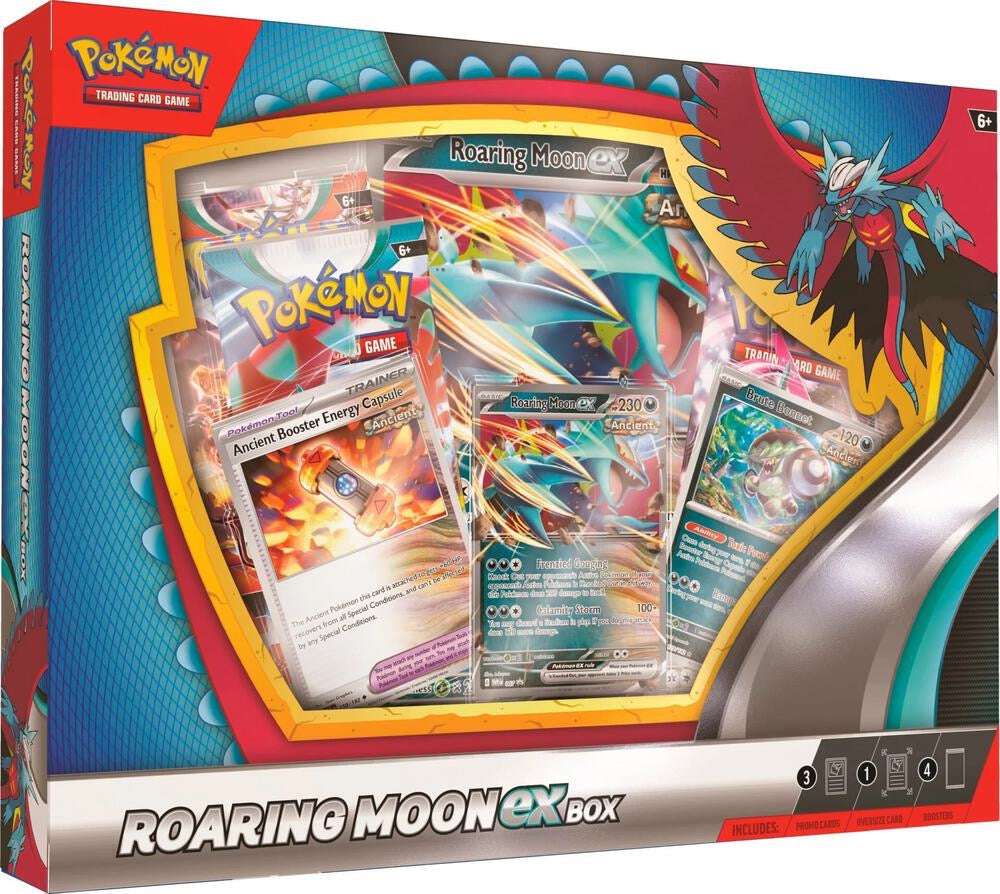 Pokemon Roaring Moon and Iron Valiant EX Box