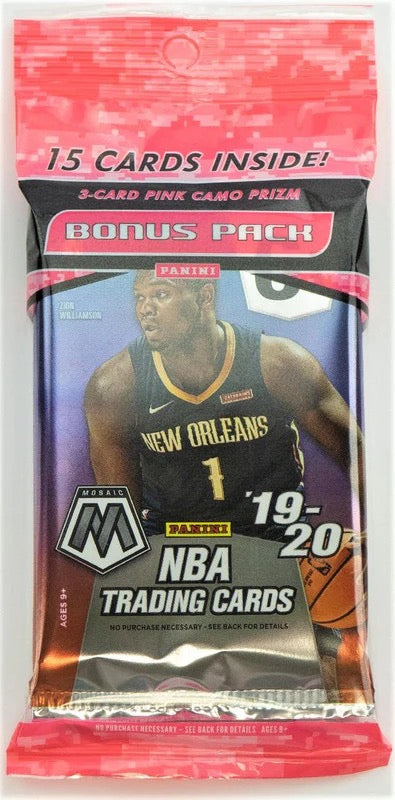 2019-20 Panini Mosaic Basketball Cello Pack