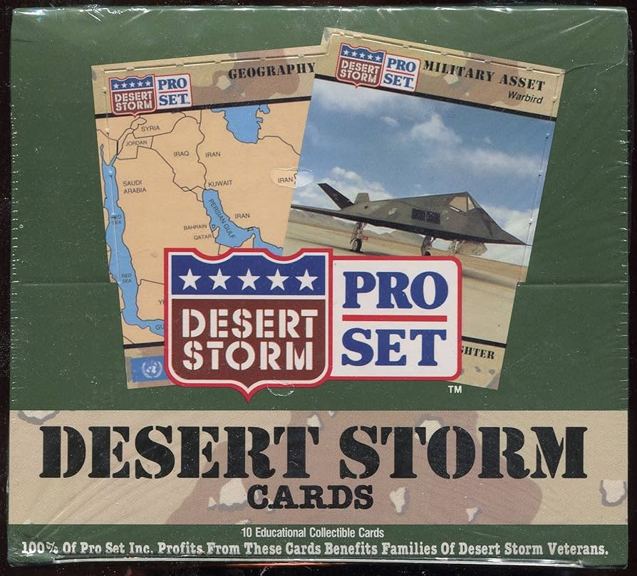 1991 Pro Set Desert Storm Cards 36 Sealed Packs Open Box Vintage Military Hobby