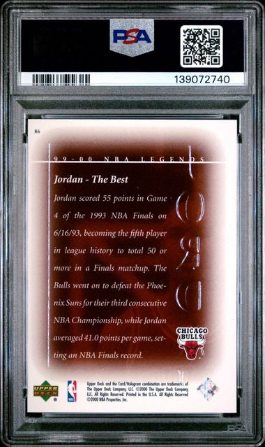1999 Upper Deck Legends #86 Michael Jordan PSA 10