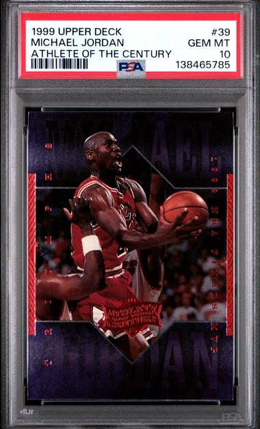 1999 Upper Deck #39 Michael Jordan Athlete of the Century PSA 10