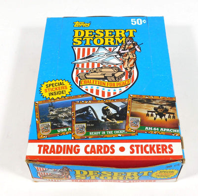 1991 TOPPS Desert Storm Wax Box of Trading Cards - Factory Sealed