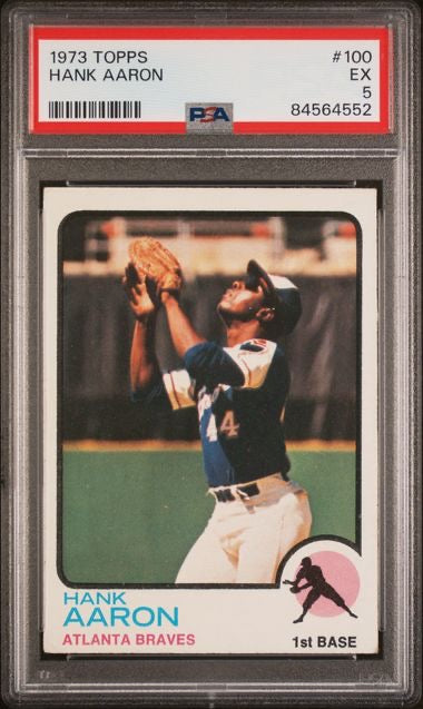 1973 Topps #100 Hank Aaron PSA 5