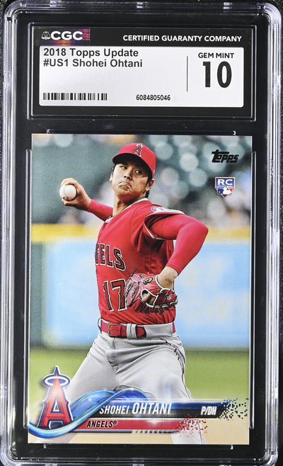 2018 Topps Update #US1 Shohei Ohtani Rookie RC CGC 10