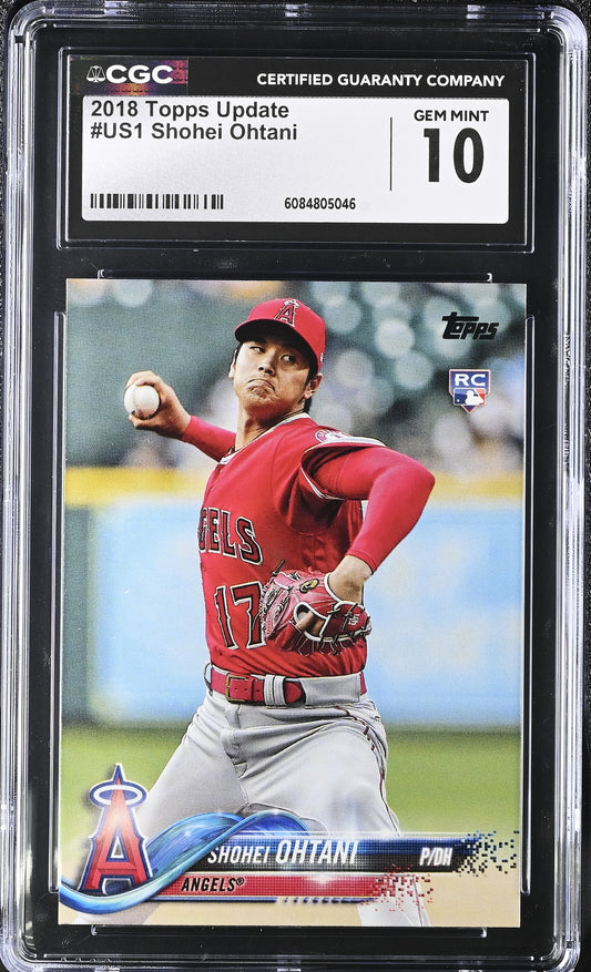 2018 Topps Update #US1 Shohei Ohtani Rookie RC CGC 10