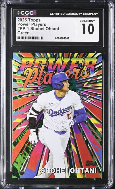 2025 Topps #PP-1 Shohei Ohtani Green Power Players /99 CGC 10
