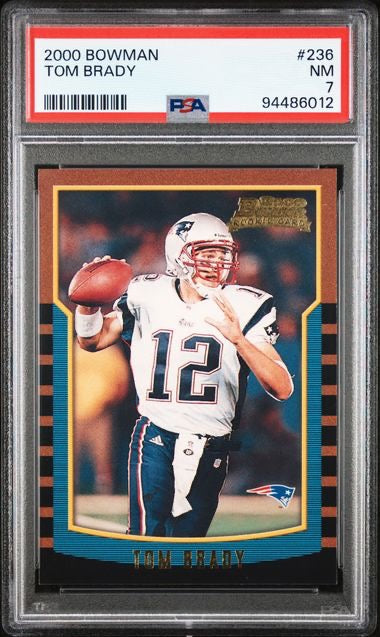 2000 Bowman #236 Tom Brady Rookie RC PSA 7