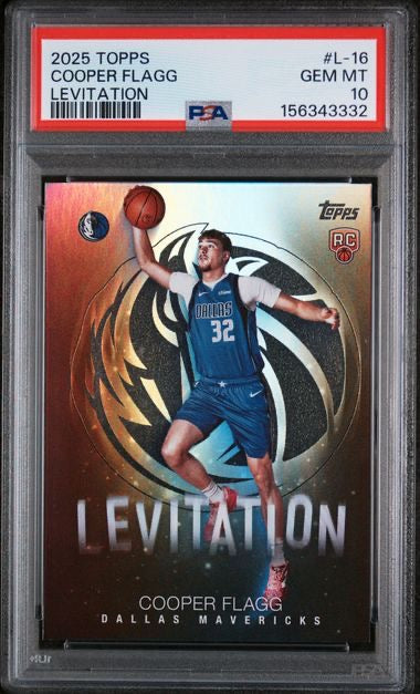 2025 Topps #L-16 Cooper Flagg Levitation Rookie RC PSA 10