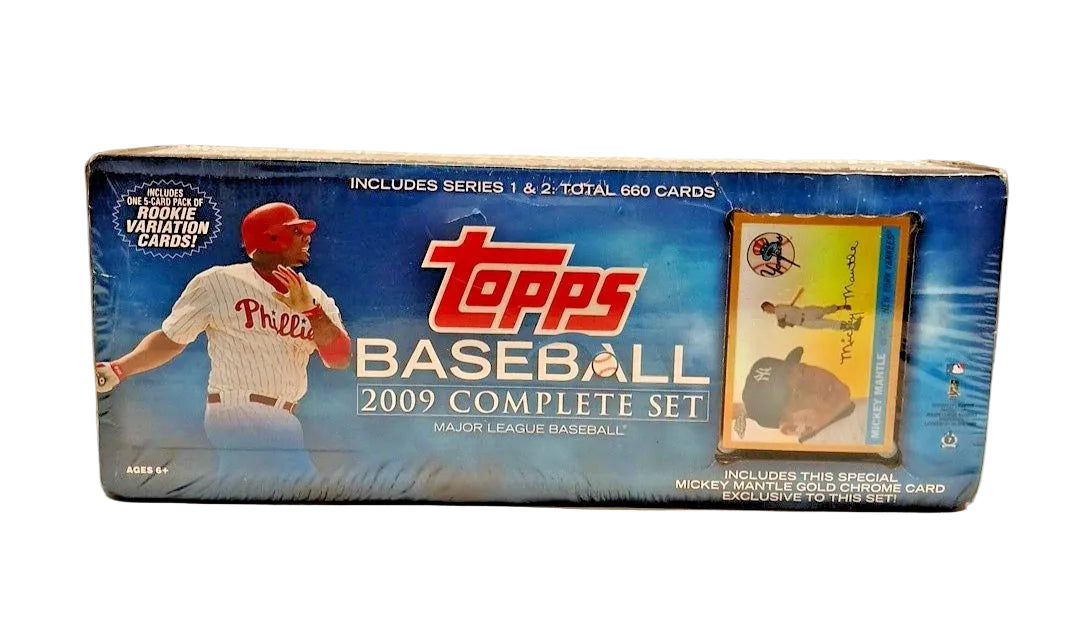 2009 Topps Baseball Complete Factory Sealed Set 1955 Mickey Mantle Gold Chrome