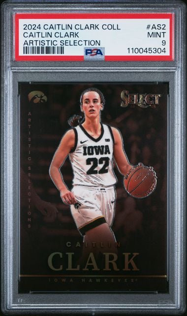 2024 Caitlin Clark Collection #AS2 Caitlin Clark Artistic Selection PSA 9