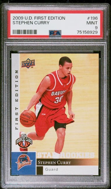 2009 Upper Deck Edition #196 Stephen Curry Rookie RC PSA 9
