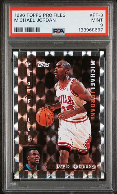 1996 Topps Pro Files #PF-3 Michael Jordan PSA 9