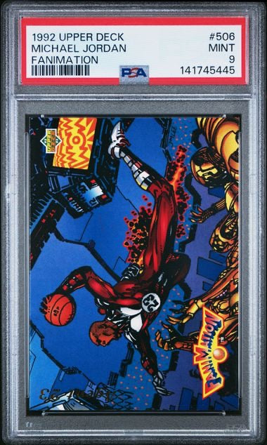 1992 Upper Deck #506 Michael Jordan Fanimation PSA 9
