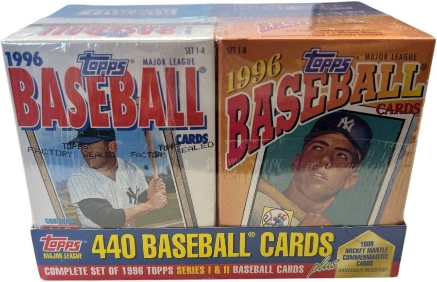 1996 Topps Baseball Factory Sealed Series 1 & 2 Complete Set Mini Boxes