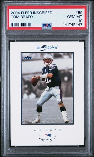 2004 Fleer Inscribed #59 Tom Brady PSA 10