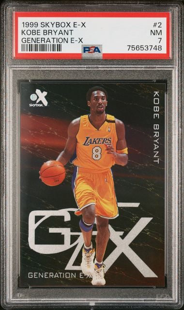 1999 Skybox E-X #2 Kobe Bryant Generation E-X PSA 7