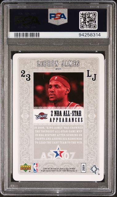 2007 Upper Deck #AS11 Lebron James Las Vegas All-Star PSA 9