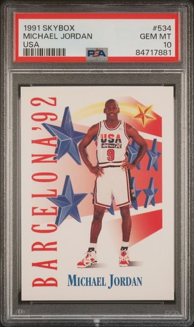 1991 Skybox #534 Michael Jordan USA PSA 10