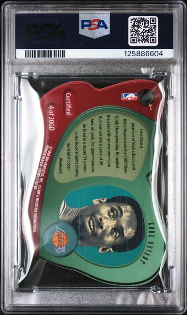 1997 Skybox E-X2001 Kobe Bryant Gravity Denied PSA 7