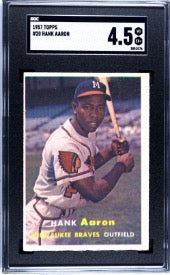 1957 Topps #20 Hank Aaron SGC 4.5