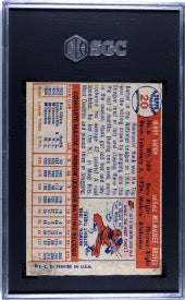 1957 Topps #20 Hank Aaron SGC 4.5