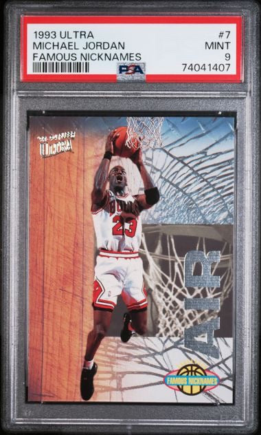 1993-94 Fleer Ultra #7 Michael Jordan Famous Nicknames PSA 9