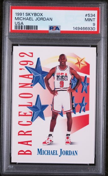 1991 Skybox #534 Michael Jordan USA PSA 9