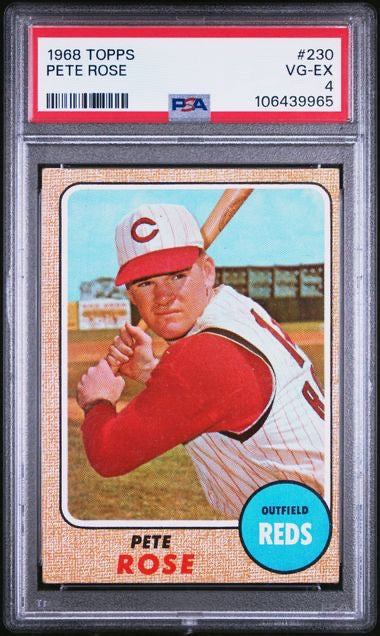 1968 Topps #230 Pete Rose PSA 4