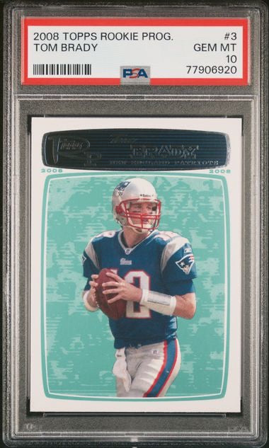 2008 Topps Rookie Progression #3 Tom Brady PSA 10