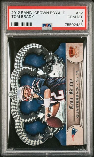 2012 Panini Crown Royale #52 Tom Brady PSA 10