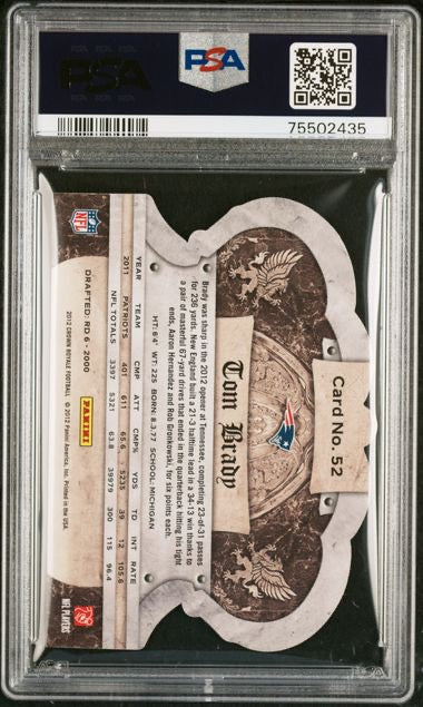2012 Panini Crown Royale #52 Tom Brady PSA 10