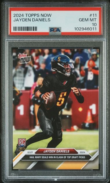 2024 Topps Now #11 Jayden Daniels Rookie RC PSA 10