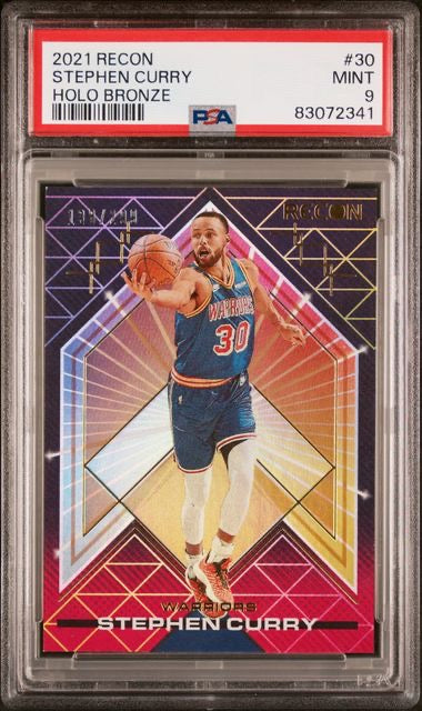 2021 Panini Recon #30 Stephen Curry Holo Bronze /299 PSA 9