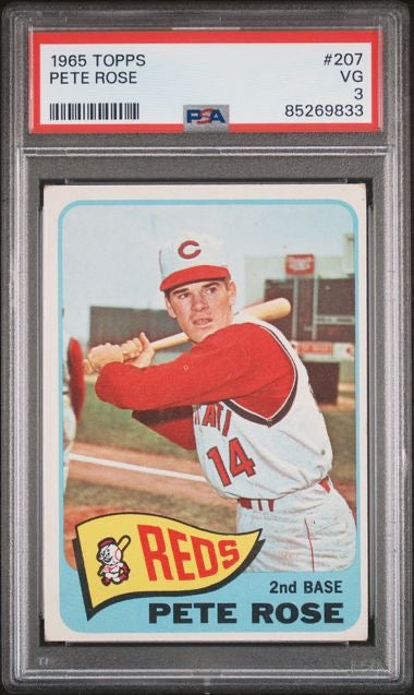 1965 Topps #207 Pete Rose PSA 3