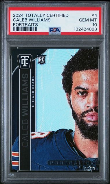 2024 Panini Totally Certified #4 Caleb Williams Portraits Rookie RC PSA 10