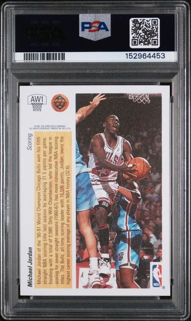 19991 Upper Deck Award Winner #AW1 Michael Jordan Holograms PSA 8