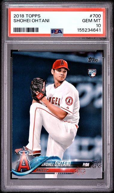 2018 Topps #700 Shohei Ohtani Rookie RC PSA 10